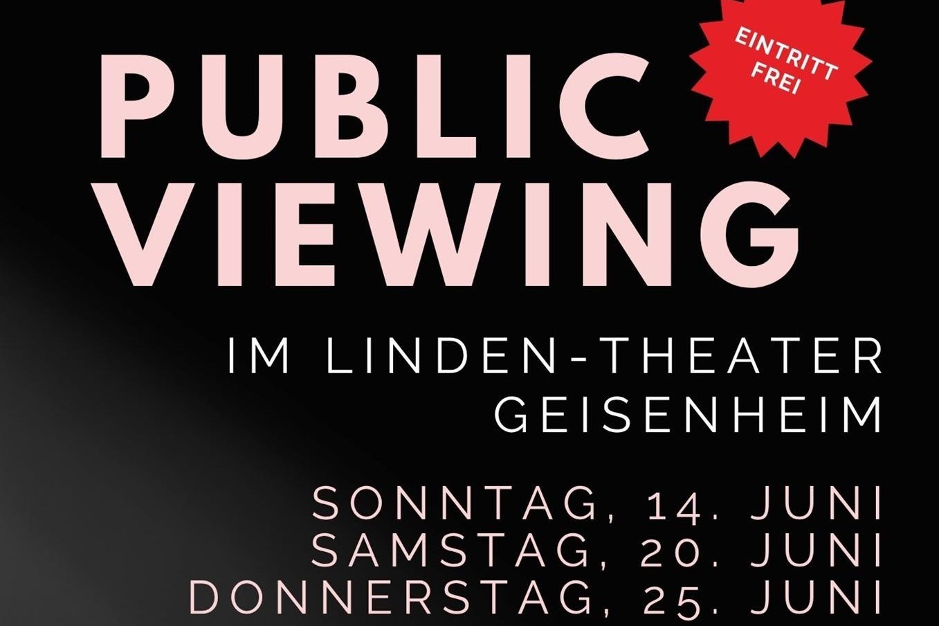 Public Viewing im Linden-Theater